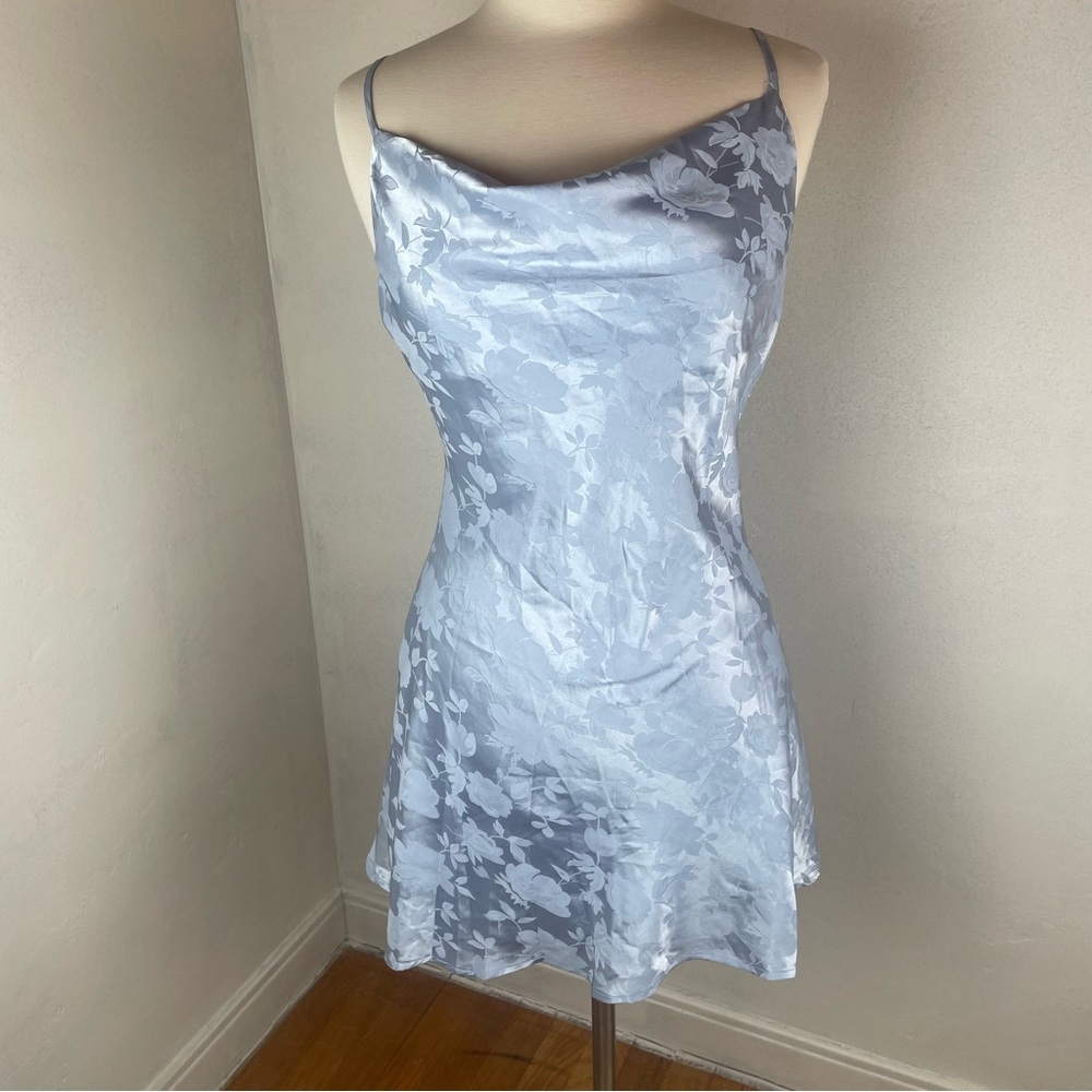 Lulu's Blue Floral Dress